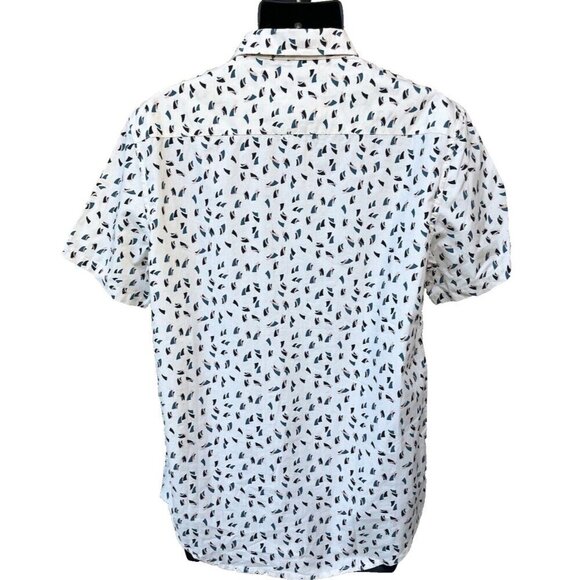 Quiksilver Men's Printed Multicolor Short Sleeve Modern Fit Shirt Size M NWOT - Picture 2 of 13